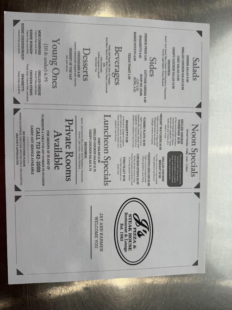 J's Pizza & Steak House Cheddar Crisps